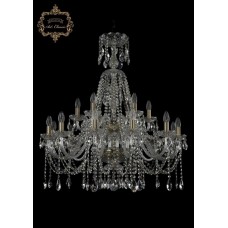 Хрустальная подвесная люстра 11.12.12+6.300.2d.XL-94.Br.Sp