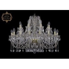 Хрустальная подвесная люстра 11.12.16+8.300.Gd.Sp