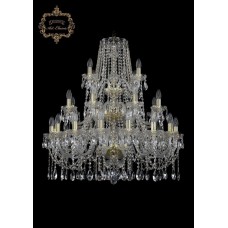 Хрустальная подвесная люстра 11.12.16+8+4.300.3d.Gd.Sp