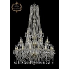 Хрустальная подвесная люстра 11.12.16+8+4.300.3d.h-130.Gd.Sp