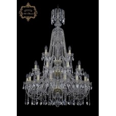 Хрустальная подвесная люстра 11.12.16+8+4.300.3d.XL-132.Gd.Sp