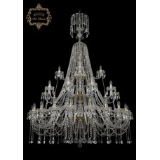 Хрустальная подвесная люстра 11.12.20+10+5.530.3d.XL-205.Gd.Sp