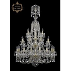 Хрустальная подвесная люстра 11.21.16+8+4.300.3d.XL-130.Gd.Sp