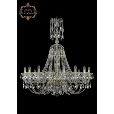 Хрустальная подвесная люстра 11.21.18.400.XL-128.Gd.Sp