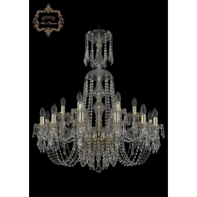 Хрустальная подвесная люстра 11.23.12+6.300.XL-92.Gd.Dr