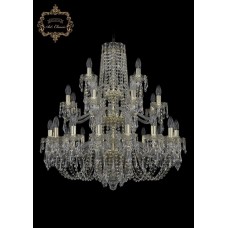 Хрустальная подвесная люстра 11.23.16+8+4.300.3d.Gd.Dr