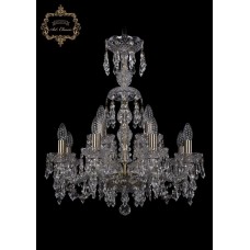 Хрустальная подвесная люстра 11.23.8+4.200.XL-64.Br.Dr