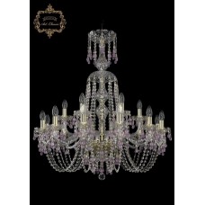 Хрустальная подвесная люстра 11.24.12+6.300.XL-93.Gd.V7010