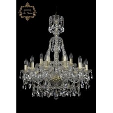 Хрустальная подвесная люстра 11.25.12+6.220.XL-80.Gd.Sp