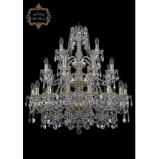 Хрустальная подвесная люстра 11.25.16+8+4.300.3d.Gd.Sp