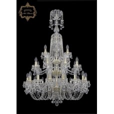 Хрустальная подвесная люстра 11.26.16+8+4.300.3d.XL-130.Gd.B