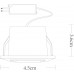 Светодиодный встраиваемый светильник Grill A3153PL-1BK