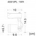 Трековый светильник однофазный 220V светодиодный Track Lights A5910PL-1WH