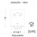 Встраиваемый светильник Cardani A5942PL-1WH