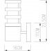 Настенный фонарь уличный Portico A8371AL-1BK