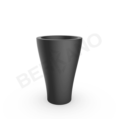 Кашпо Vetro 80 Coal Black