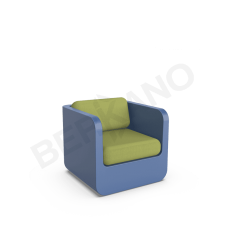 Кресло Grace с подушками Wave Blue / Green