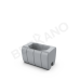Кашпо-соединитель Y-seat longer DB Concrete Gray