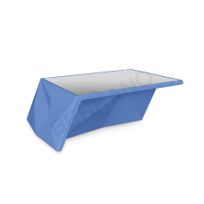 Стол Quaro со стеклом Wave Blue Стол Quaro со стеклом Wave Blue