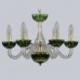 Подвесная люстра с хрусталем 1308/6/165 G Cl/Clear-Green/H-1K Подвесная люстра с хрусталем 1308/6/165 G Cl/Clear-Green/H-1K