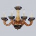 Подвесная люстра с хрусталем 1308/8/195 G Am/Amber-Blue/H-1J Подвесная люстра с хрусталем 1308/8/195 G Am/Amber-Blue/H-1J