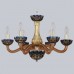 Подвесная люстра с хрусталем 1309/6/200 G Am/Amber-Blue/H-1I Подвесная люстра с хрусталем 1309/6/200 G Am/Amber-Blue/H-1I