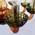 Подвесная люстра с хрусталем 1309/8/200 G Am/Amber-Green/H-1J