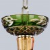 Подвесная люстра с хрусталем 1309/8/200 G Am/Amber-Green/H-1J