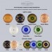 Подвесная люстра с хрусталем 1309/8/200 G Am/Amber-Green/H-1J