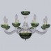 Подвесная люстра с хрусталем 1309/8/240 G Cl/Clear-Green/H-1J Подвесная люстра с хрусталем 1309/8/240 G Cl/Clear-Green/H-1J