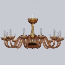 Подвесная люстра с хрусталем 1310/12/360 G Am/Amber/M-1G