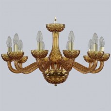 Подвесная люстра с хрусталем 1311/10/240 G Am/Amber/M-1F