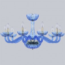 Подвесная люстра с хрусталем 1311/10/300 G Aq/Aquamarine/M-1H