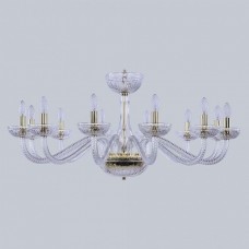 Подвесная люстра с хрусталем 1311/12/360 G Cl/Clear/M-1G
