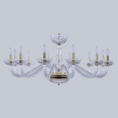 Подвесная люстра с хрусталем 1311/12/360 G Cl/Clear/M-1G