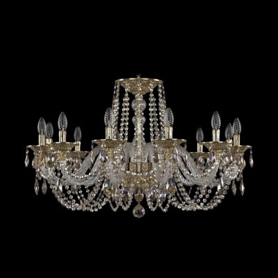 Подвесная люстра хрустальная Ivele Crystal 16102/12/300 G R801