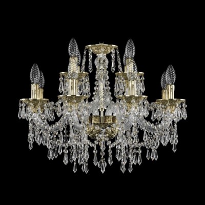 Подвесная люстра хрустальная Ivele Crystal 16103/8+4/195 G