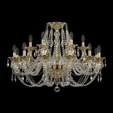 Подвесная люстра хрустальная Ivele Crystal 16106/12+6/300 G