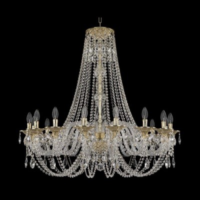 Подвесная люстра хрустальная Ivele Crystal 16106/16/360/H-95 G