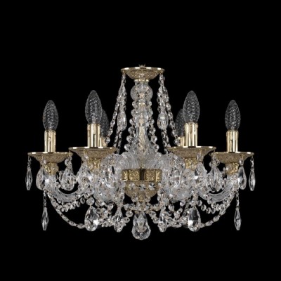 Подвесная люстра хрустальная Ivele Crystal 16106/6/165 G