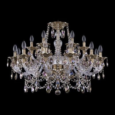 Подвесная люстра хрустальная Ivele Crystal 16111/12+6/300 G R801