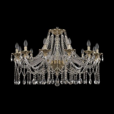 Подвесная люстра хрустальная Ivele Crystal 16113/12/360 G
