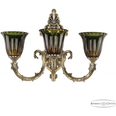 Бра хрустальное Florence 7109B15/3/210 GB P2 U Amber-Green/H-1K
