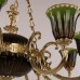 Подвесная люстра хрустальная 72009P/9/250 G P2 U Amber-Green/H-1K Y8 FA10B