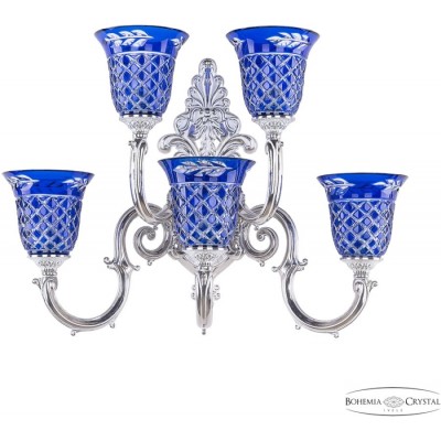 Бра хрустальное Verona 7203B15/3+2/210 NW P2 U Clear-Blue/H-1J