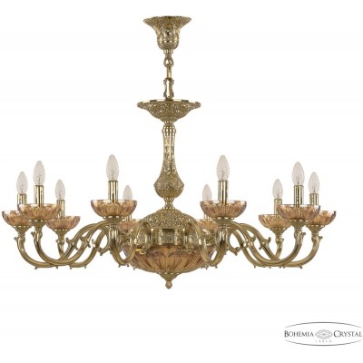 Подвесная люстра хрустальная 72101P/10/300 G P Shampan/M-1H