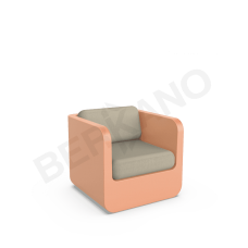 Кресло Grace с подушками Terracotta / Bone Brown