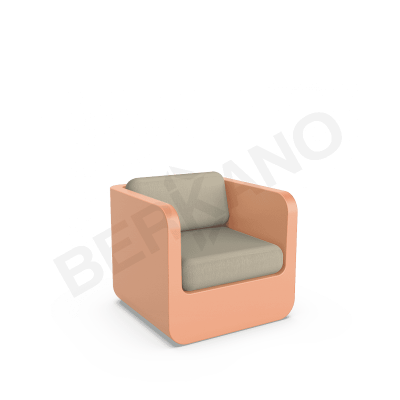 Кресло Grace с подушками Terracotta / Bone Brown