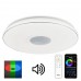 Потолочный светильник светодиодный RGB с Bluetooth-динамиком управлением смартфоном и пультом Light & Music CL703M100 Потолочный светильник светодиодный RGB с Bluetooth-динамиком управлением смартфоном и пультом Light & Music CL703M100