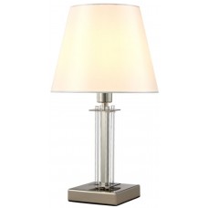 Интерьерная настольная лампа NICOLAS LG1 NICKEL/WHITE